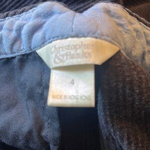 corduroy navy 80’s style dress pants size 4